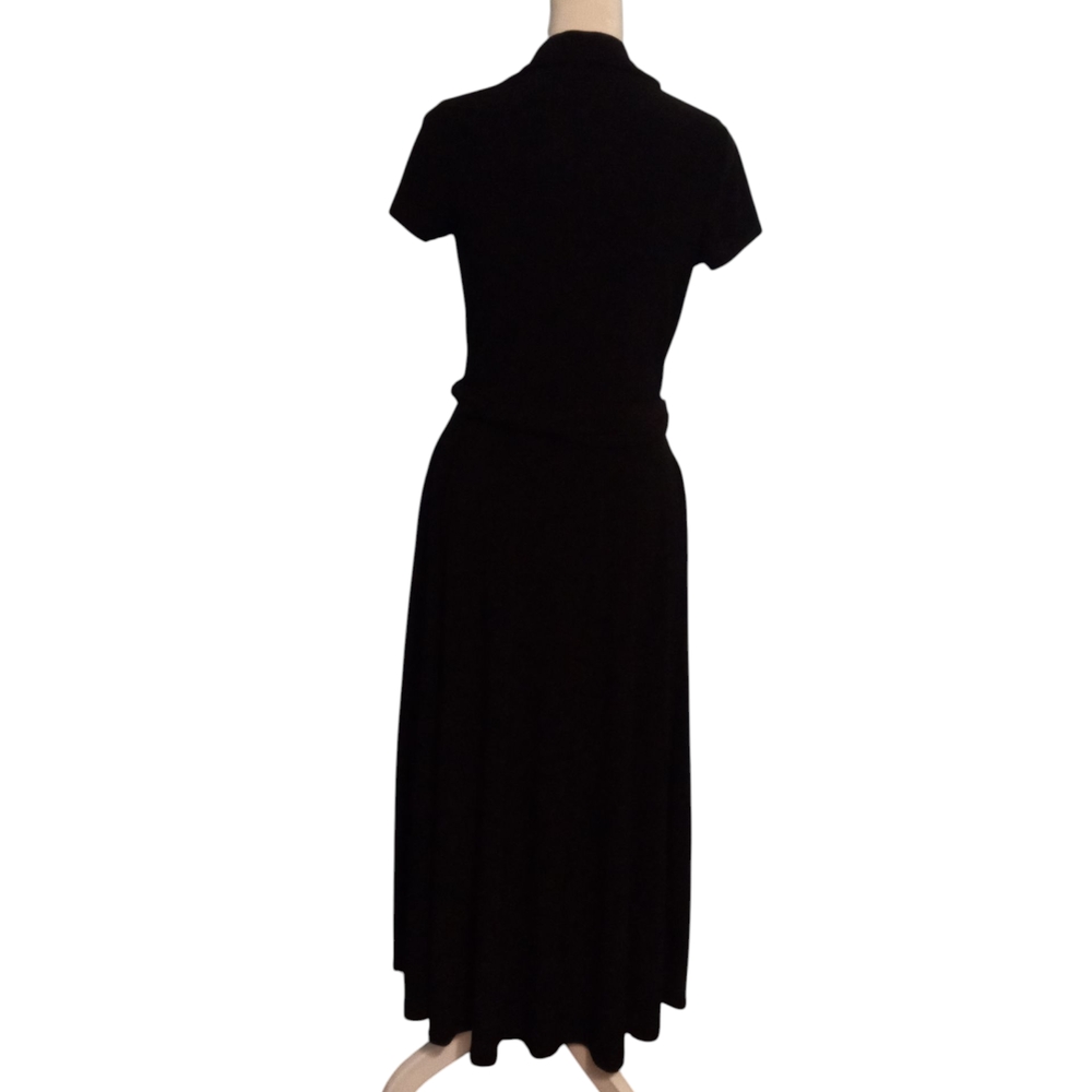 Fashion Nova Black Button Down Maxi Dress S NWOT - Picture 3 of 13